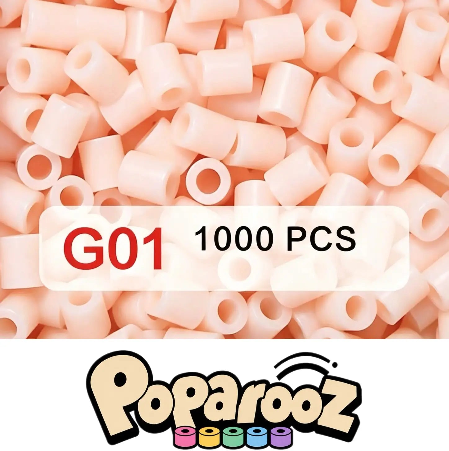 Poparooz Skin Tone Shades Mini Fuse Beads, 21 Colors, 2.6mm