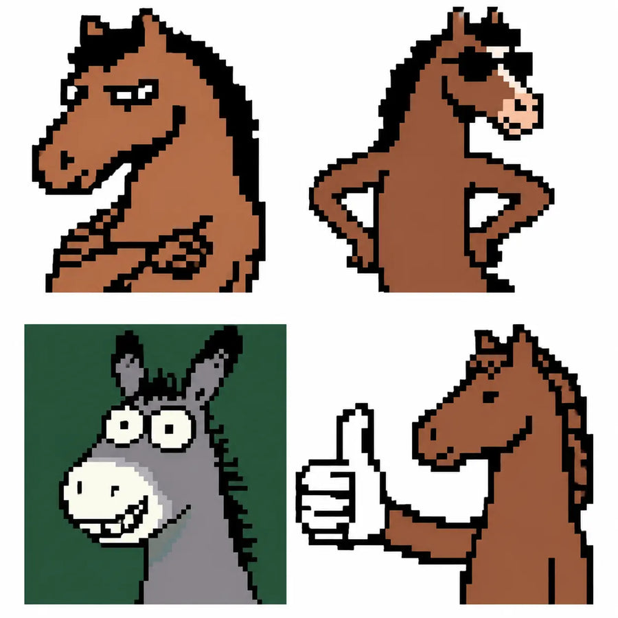 Funny Horse Character 2.66 Fuse Bead Kit 
