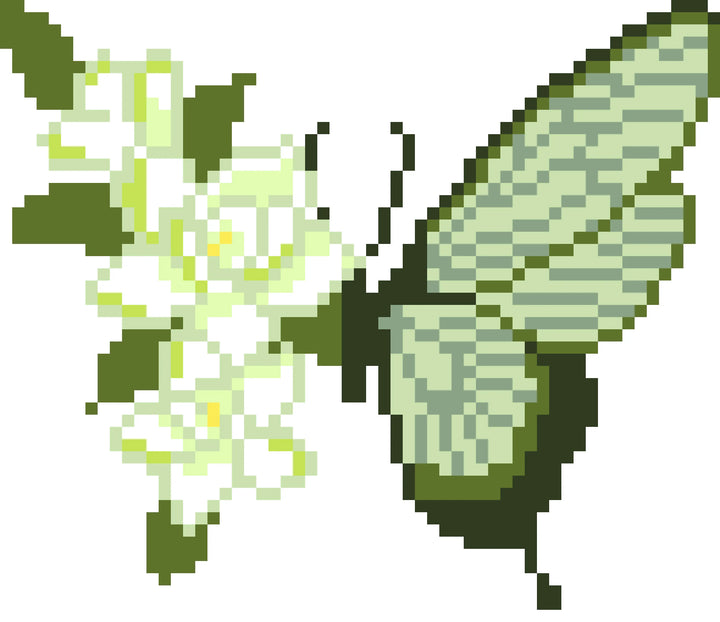 Gardenia Butterfly – 2.66mm Fuse Beads DIY Kit