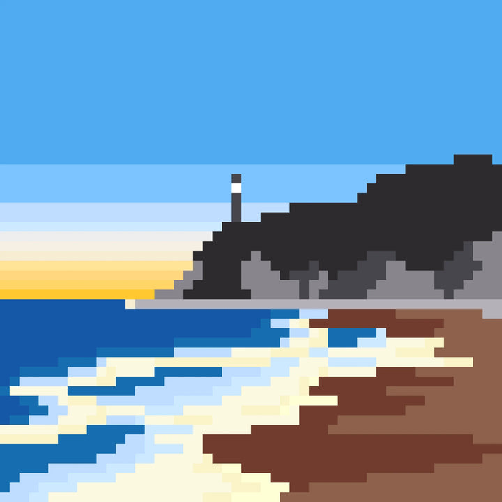 Seaside lighthouse 2.66mm fusebeads