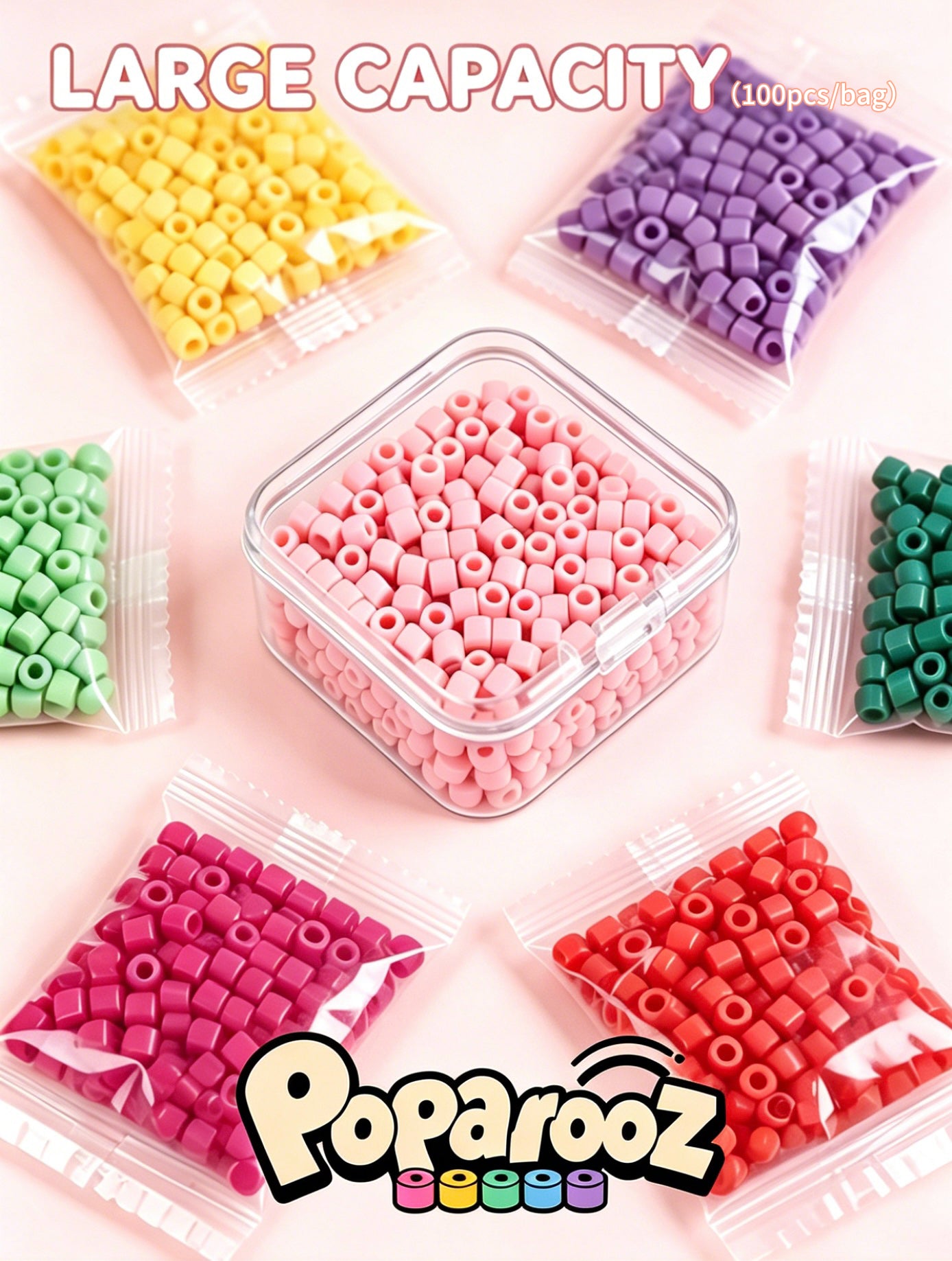 Poparooz Red Shades Mini Fuse Beads, 25 Colors, F04 color code 2.6mm