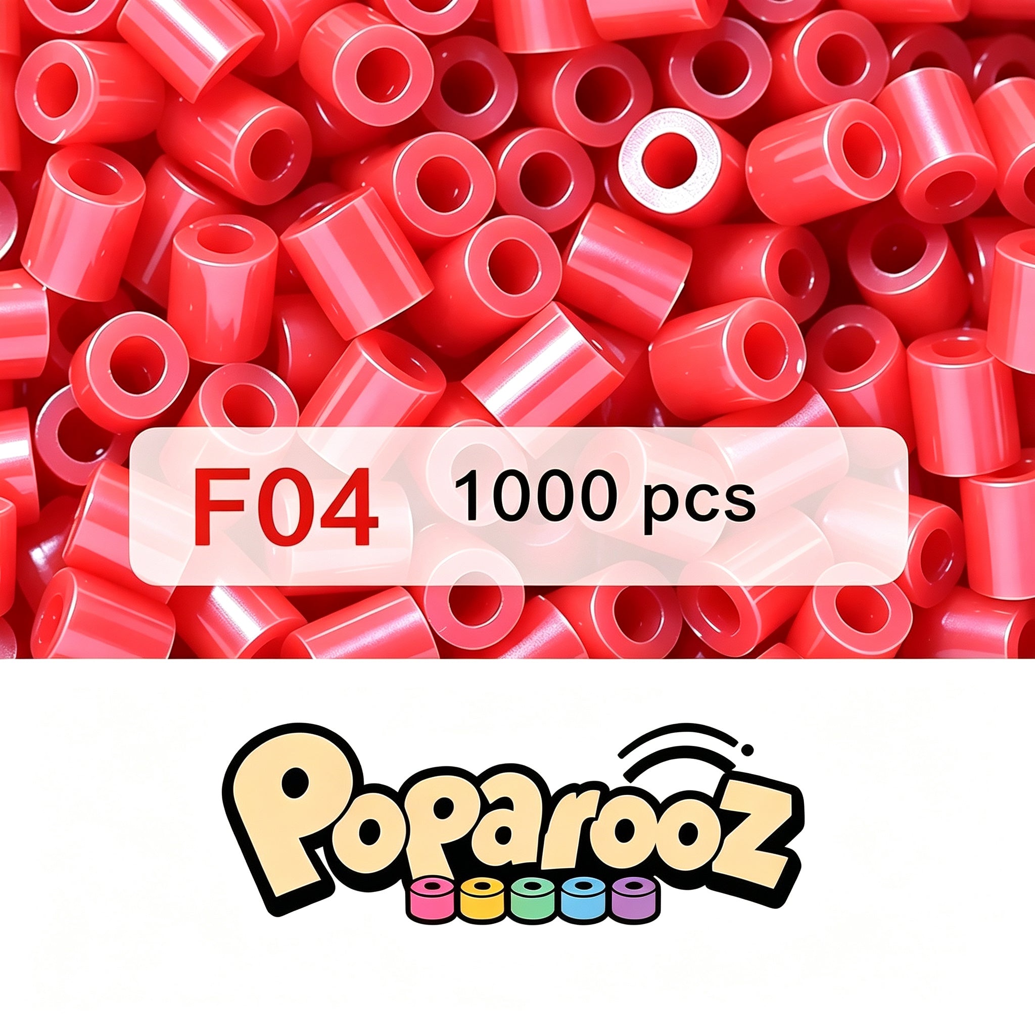 Poparooz Red Shades Mini Fuse Beads, 25 Colors, F04 color code 2.6mm
