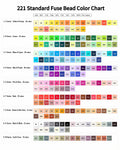 5000pcs 221 Colors(A-M) Mini Fuse Beads Refill Set  2.6mm DIY Pixel Art Kit