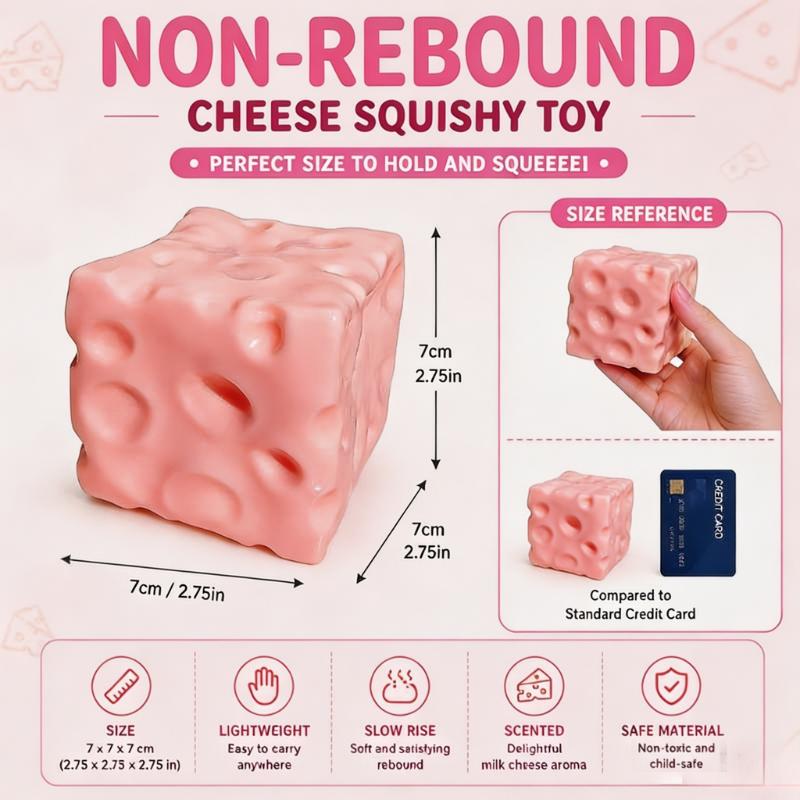 Pink cheese squish