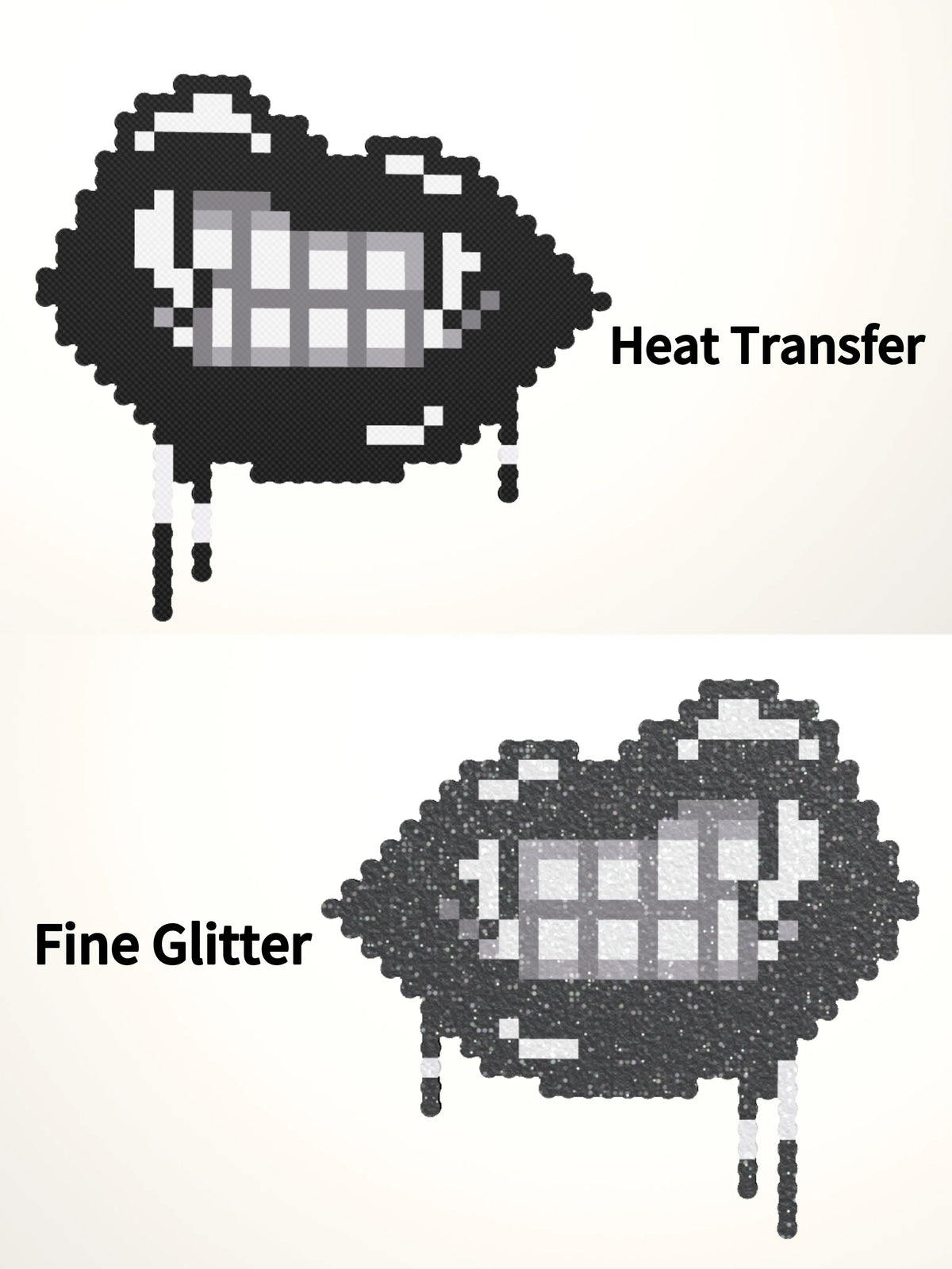 Gothic Lips – 2.66mm Fuse Beads Finished Pixel Art