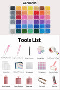 48-120 Colors Mini Fuse Beads Kit with Tools, 2.6mm DIY Pixel Art Set