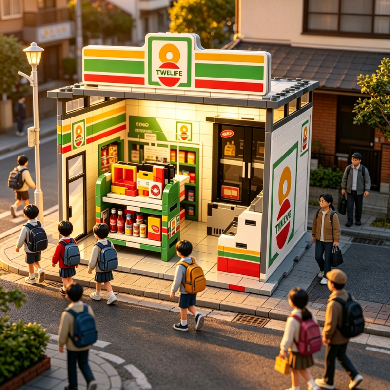 Poparooz Happy Town Mini Convenience Store DIY Dollhouse Kit