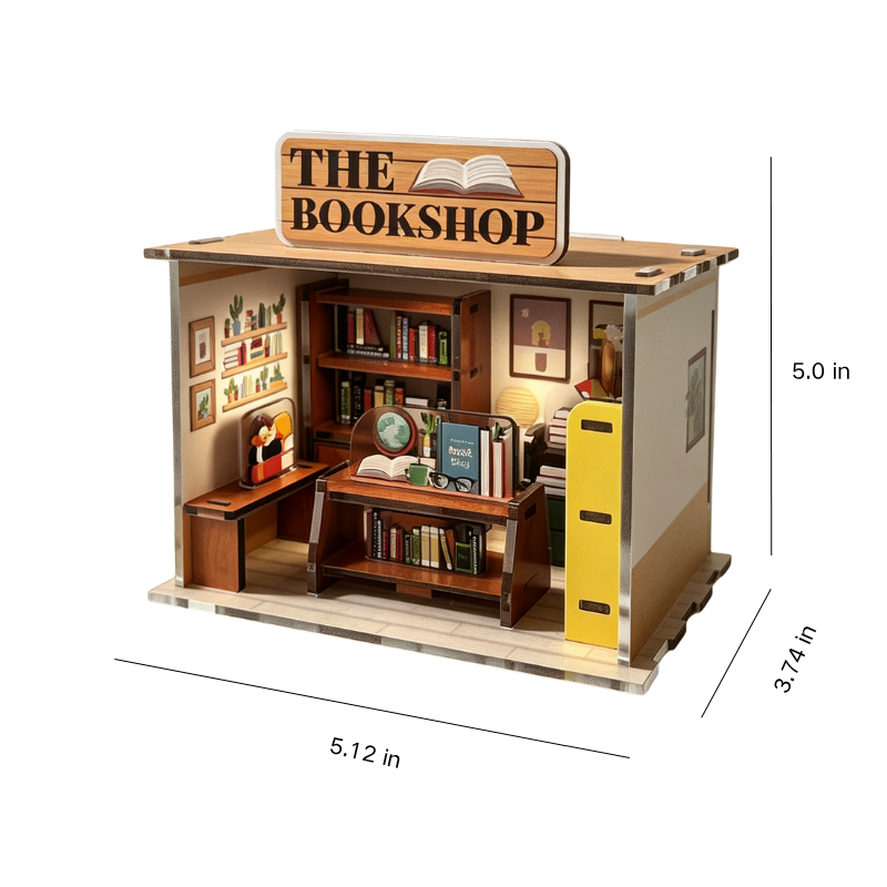 Poparooz 8-IN-1 City Street DIY 3D  Puzzle Model Kit Miniature Building Set