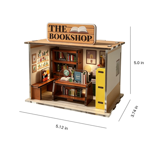 Poparooz 8-IN-1 City Street DIY 3D  Puzzle Model Kit Miniature Building Set