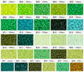 Poparooz B Series Mini Fuse Beads, Green Shades, 32 Colors, 2.6mm