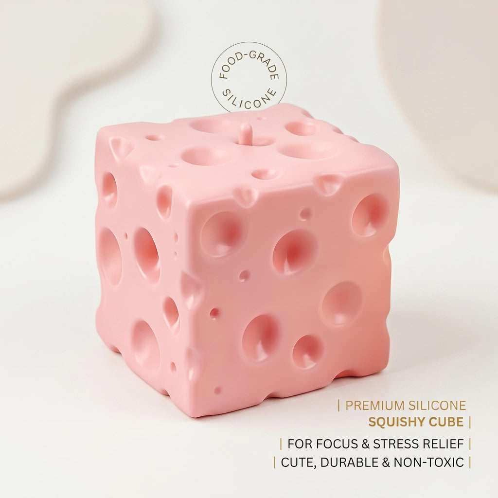 Pink cheese squish