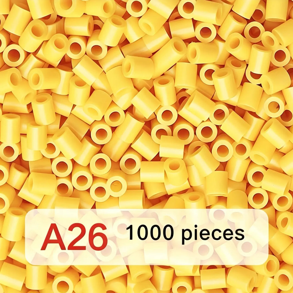 Poparooz A Series Mini Fuse Beads, Yellow Shades, 26 Colors, 2.6mm