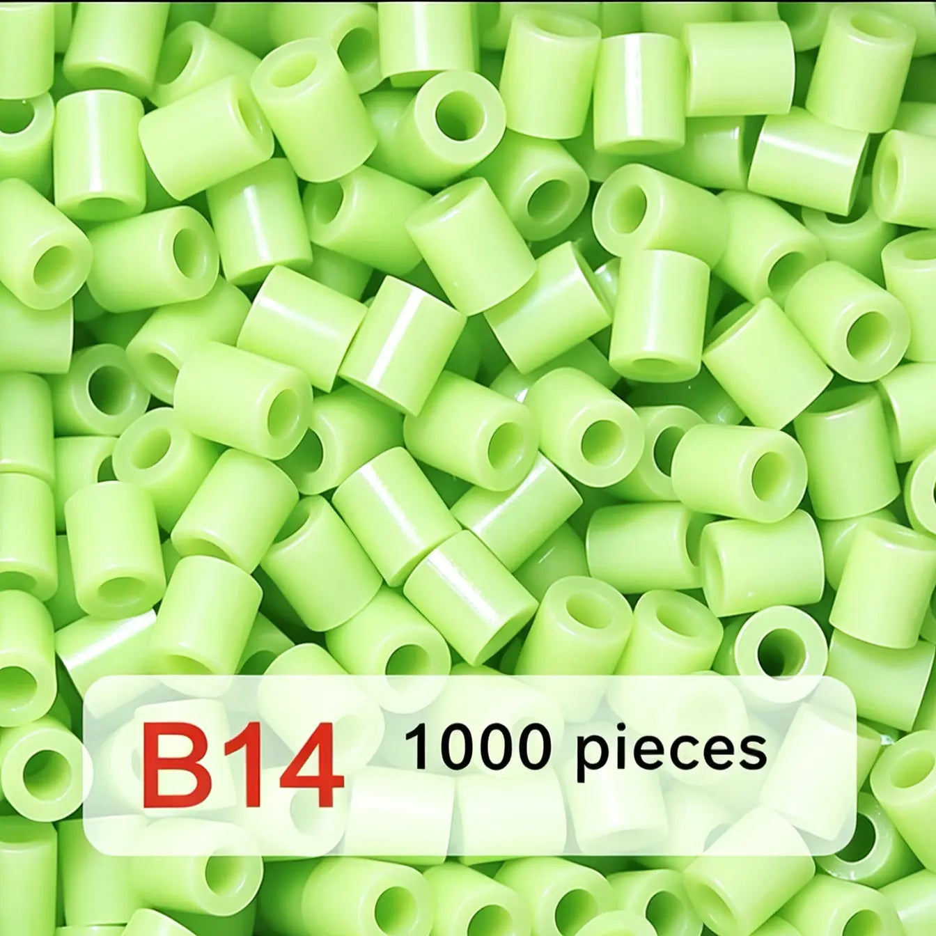 Poparooz B Series Mini Fuse Beads, Green Shades, 32 Colors, 2.6mm