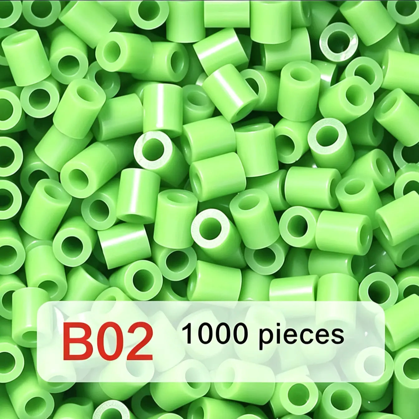 Poparooz B Series Mini Fuse Beads, Green Shades, 32 Colors, 2.6mm