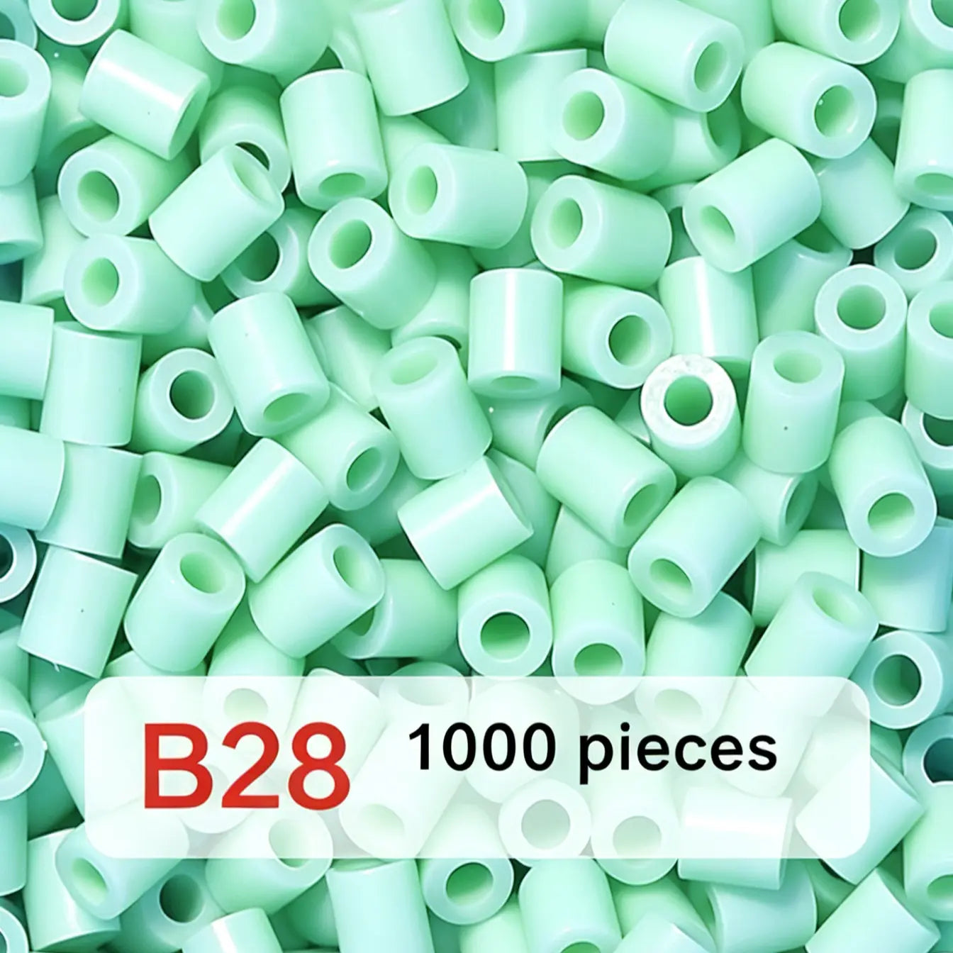 Poparooz B Series Mini Fuse Beads, Green Shades, 32 Colors, 2.6mm