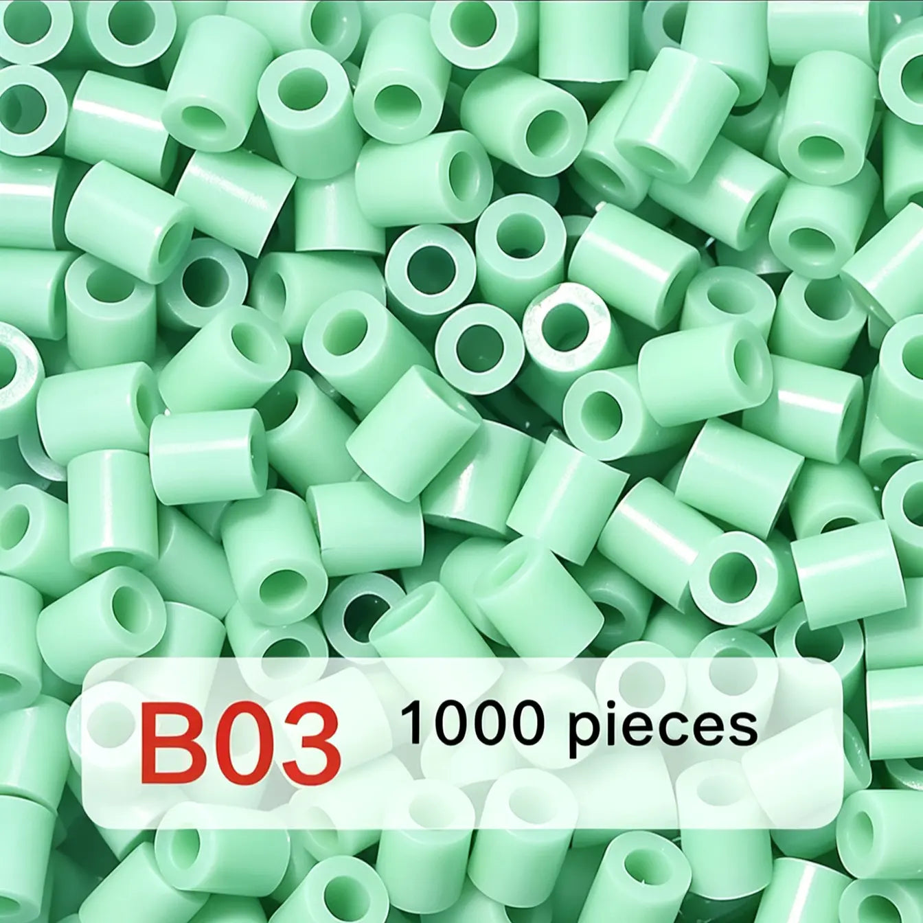 Poparooz B Series Mini Fuse Beads, Green Shades, 32 Colors, 2.6mm