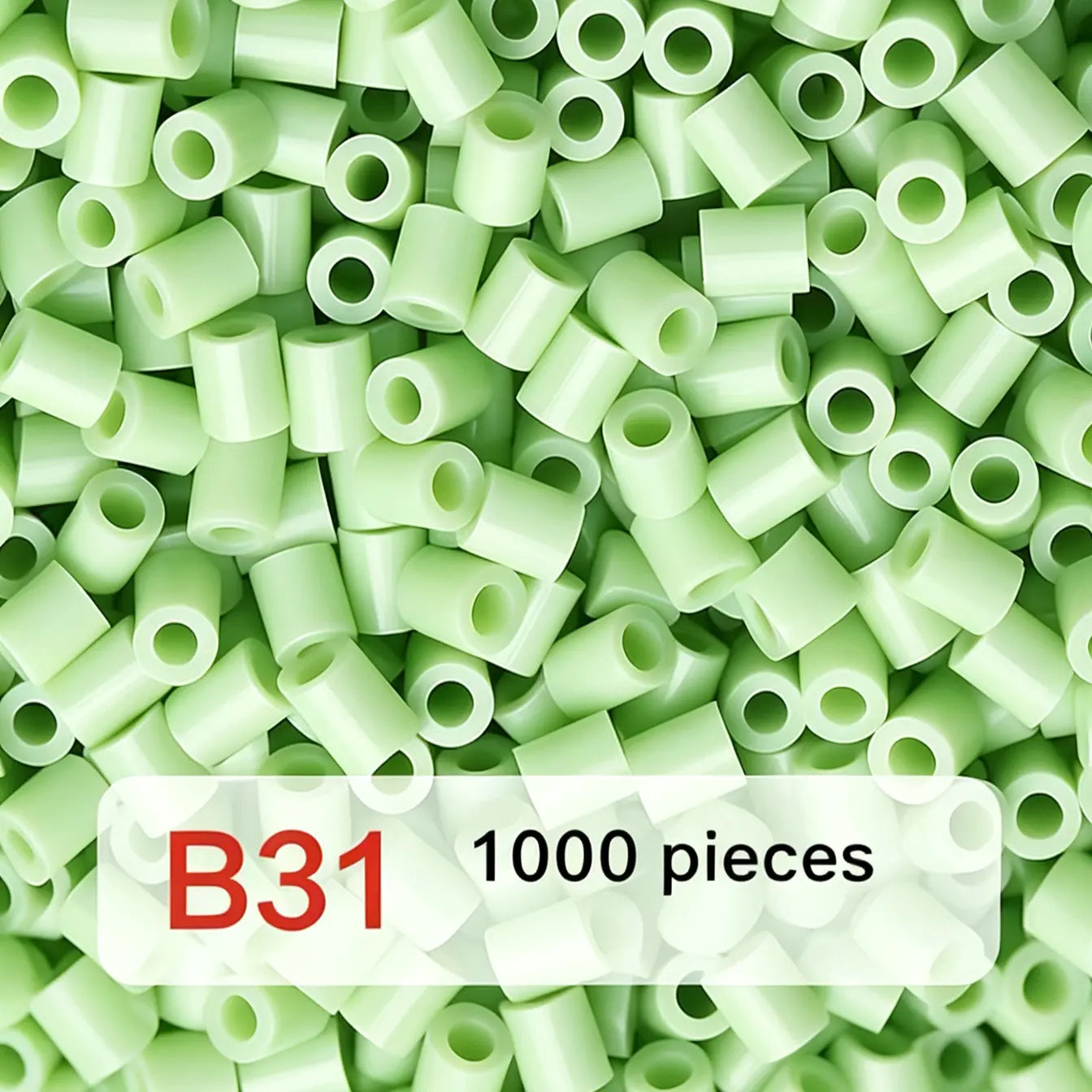 Poparooz B Series Mini Fuse Beads, Green Shades, 32 Colors, 2.6mm