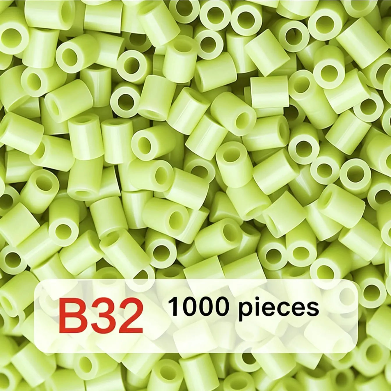 Poparooz B Series Mini Fuse Beads, Green Shades, 32 Colors, 2.6mm
