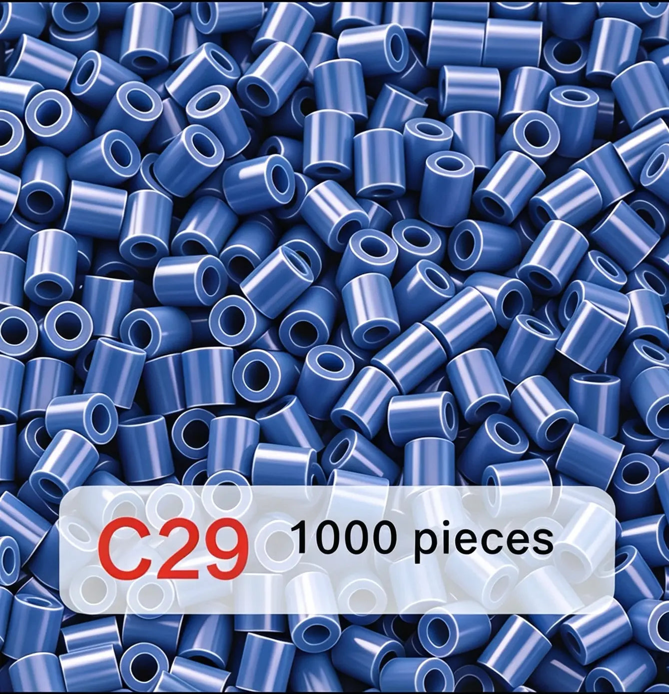 Poparooz C Series Mini Fuse Beads, Blue Shades, 29 Colors, 2.6mm