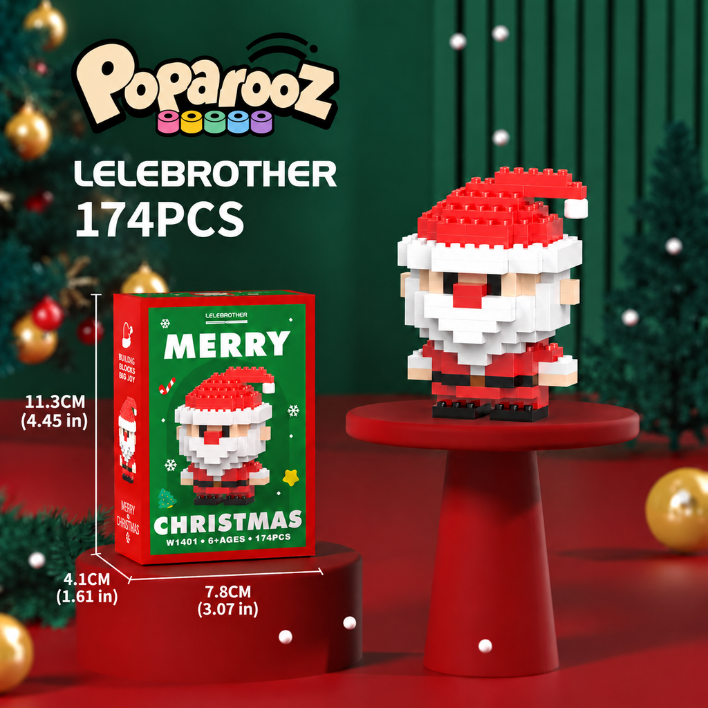 Christmas Santa Mini Building Blocks Kit