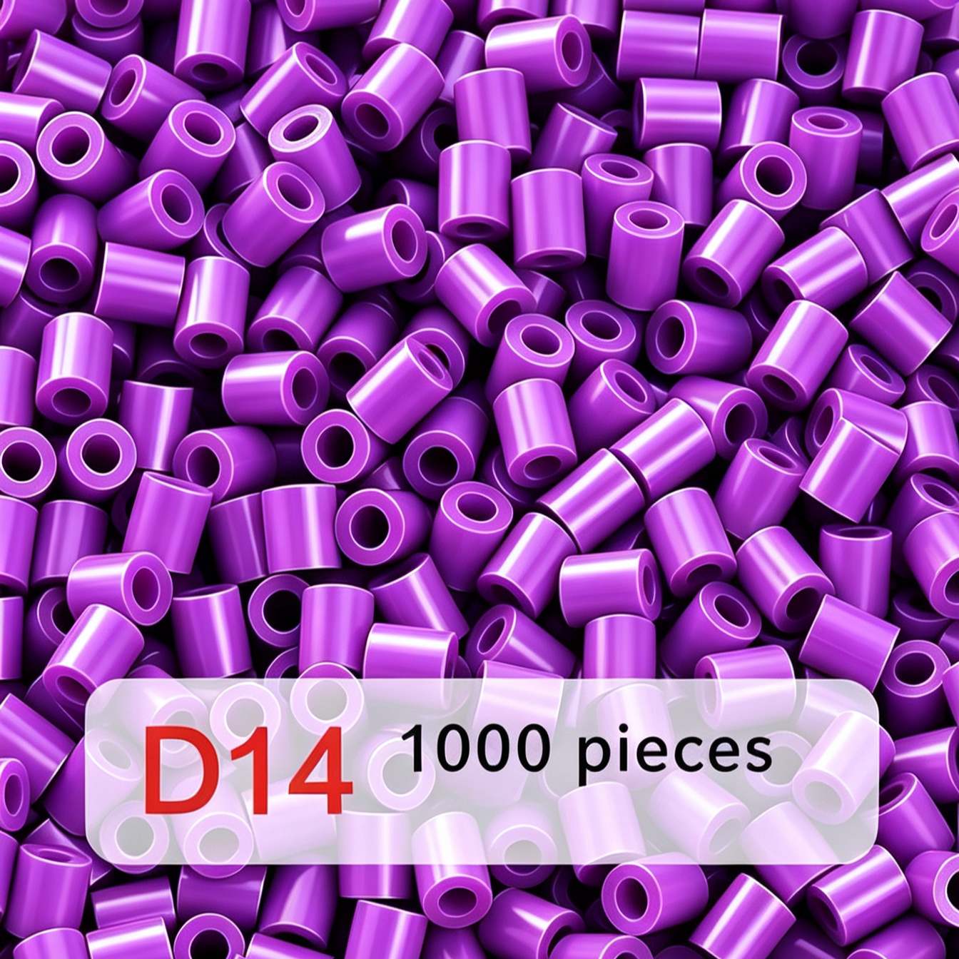 Poparooz D Series Mini Fuse Beads, Purple Shades, 26 Colors, 2.6mm