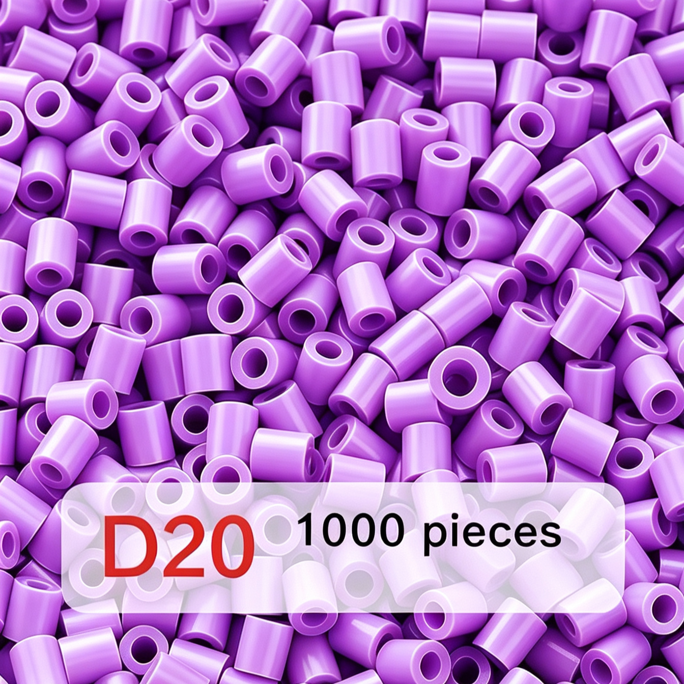Poparooz D Series Mini Fuse Beads, Purple Shades, 26 Colors, 2.6mm