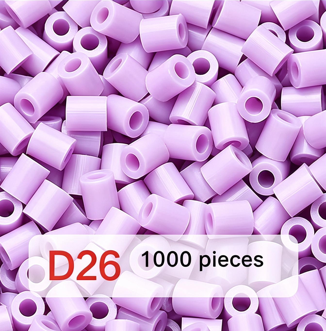 Poparooz D Series Mini Fuse Beads, Purple Shades, 26 Colors, 2.6mm