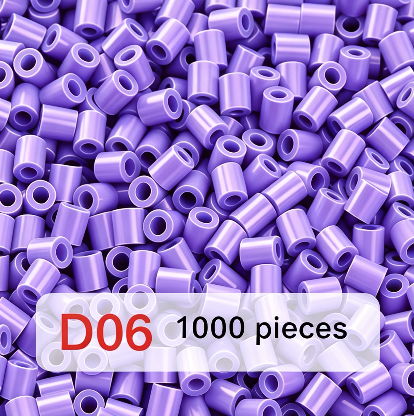 Poparooz D Series Mini Fuse Beads, Purple Shades, 26 Colors, 2.6mm