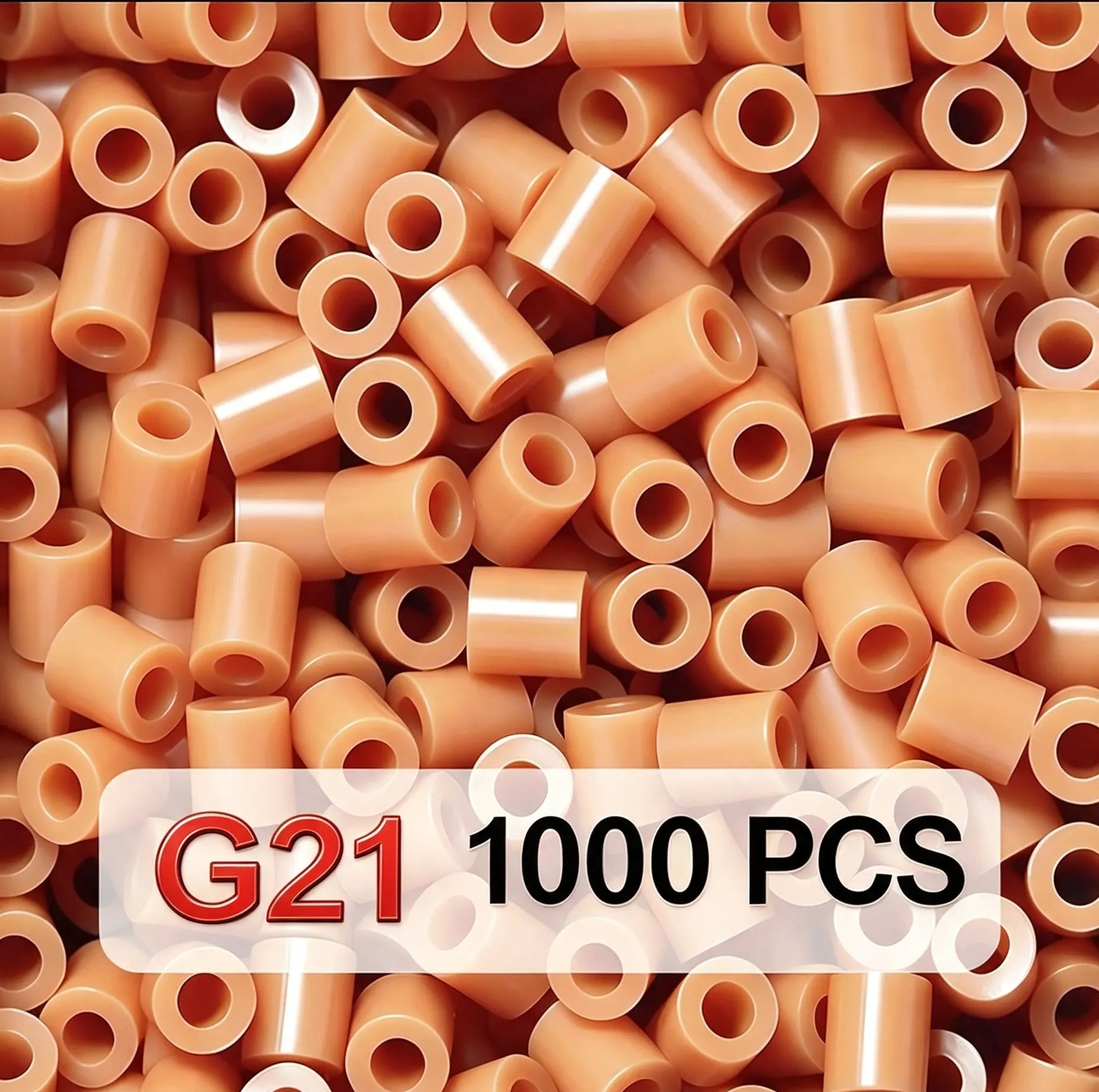 Poparooz G Series Mini Fuse Beads, Skin Tone Shades, 21 Colors, 2.6mm