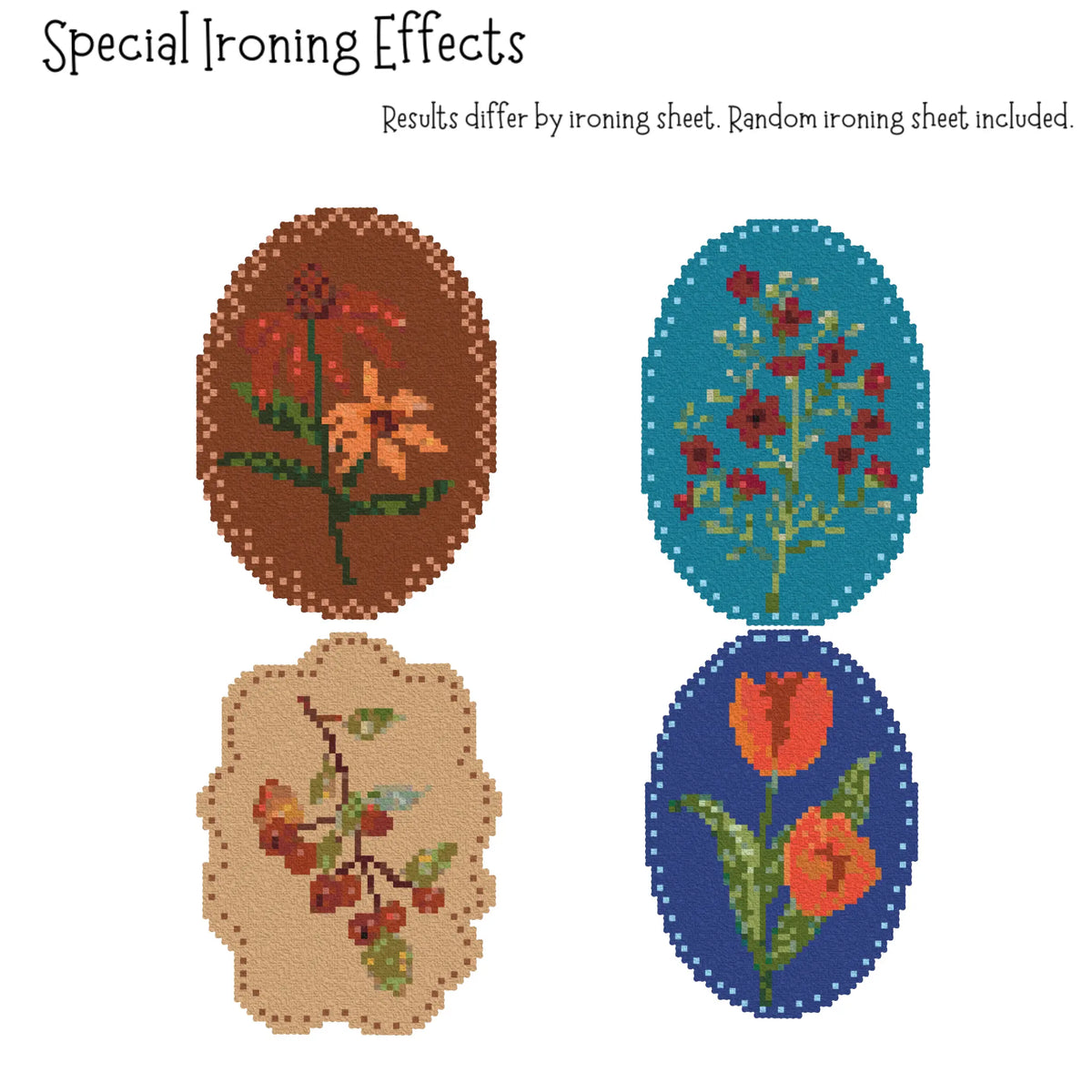 Retro Coasters Ironing Effect Display