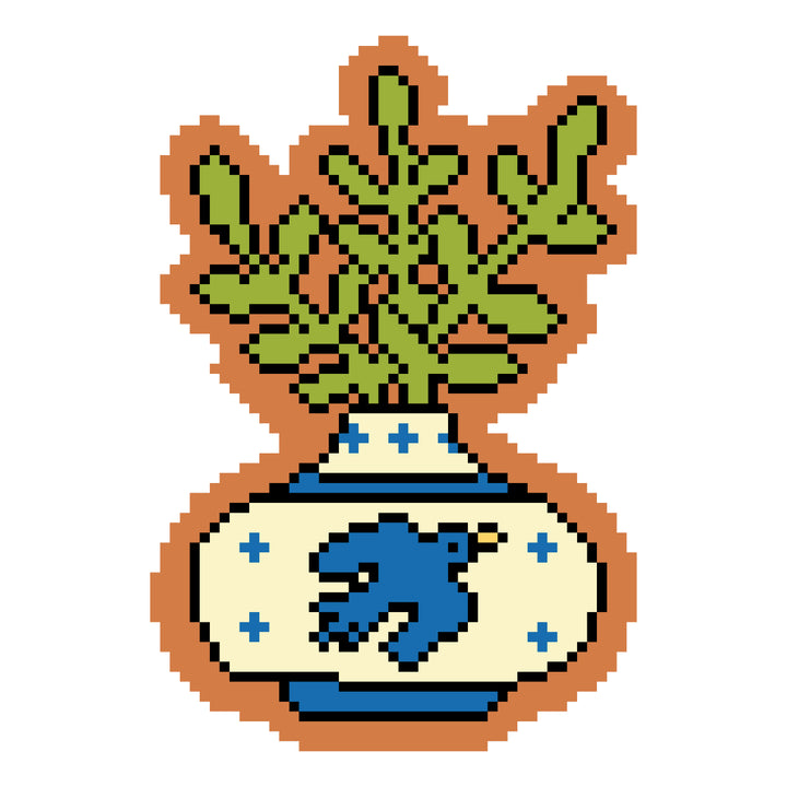 Foliage & Bird Vase