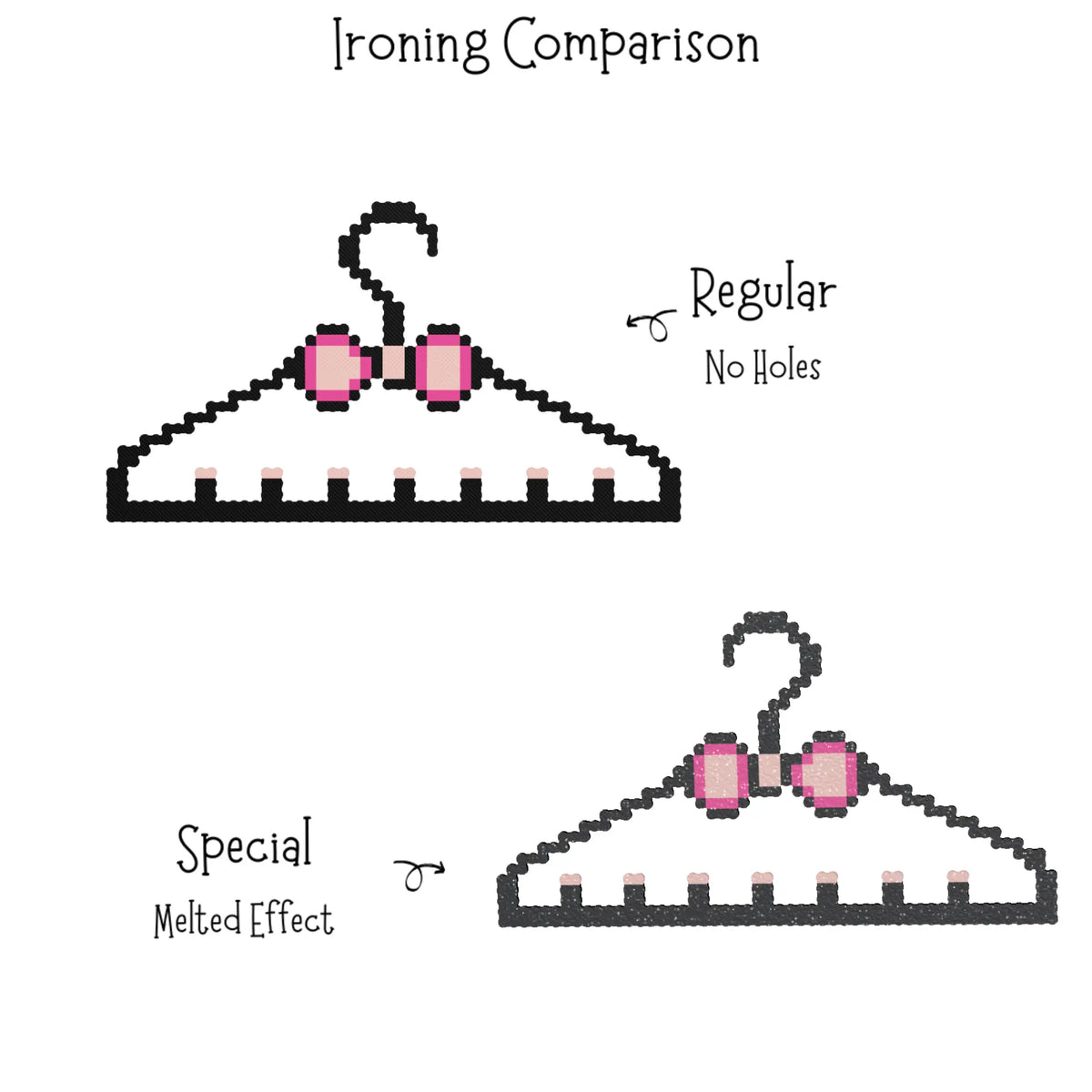 Clothes Hanger Ironing Effect Display