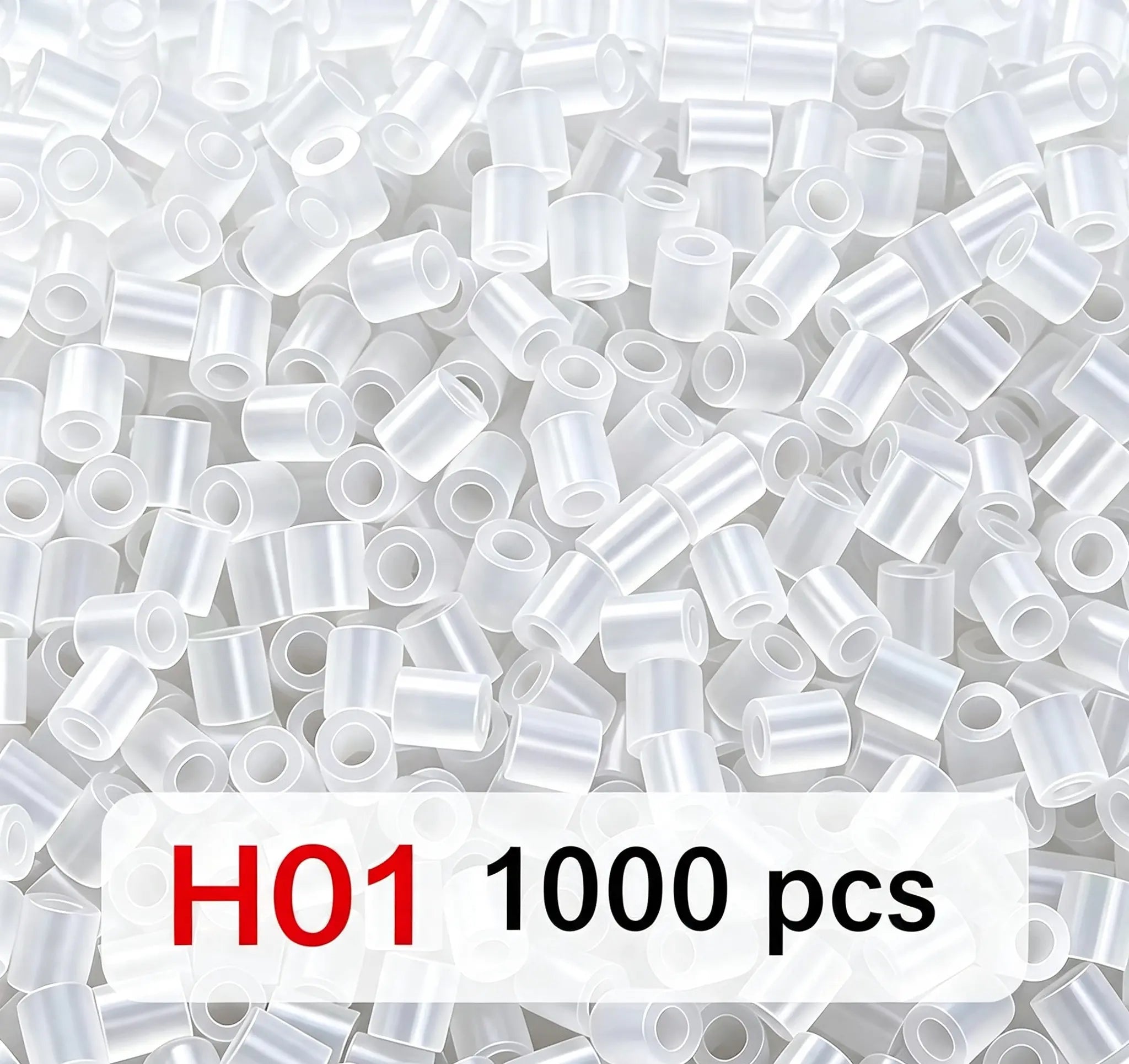 Poparooz H Series Mini Fuse Beads, Grayscale Shades, 23 Colors, 2.6mm