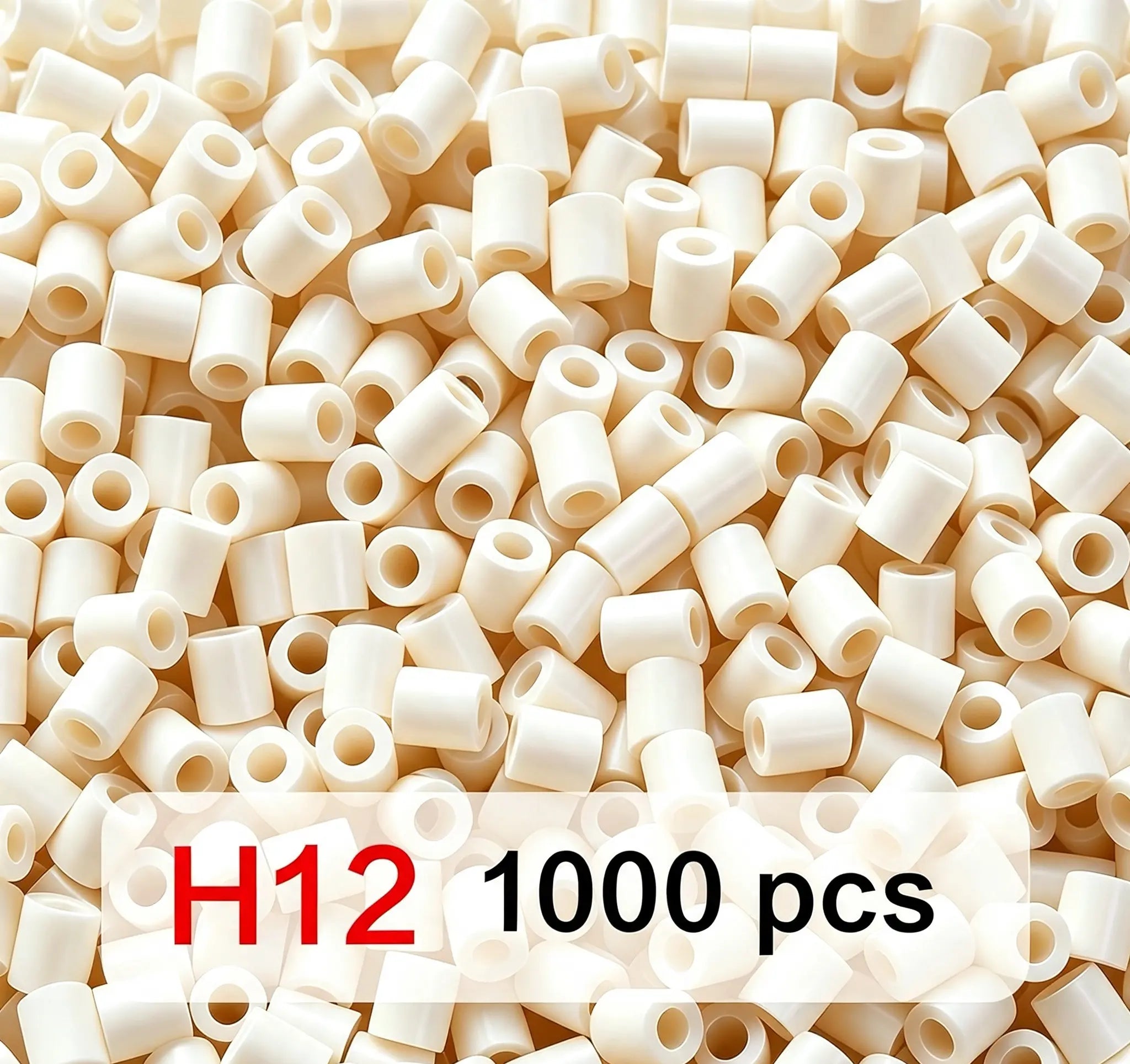 Poparooz H Series Mini Fuse Beads, Grayscale Shades, 23 Colors, 2.6mm