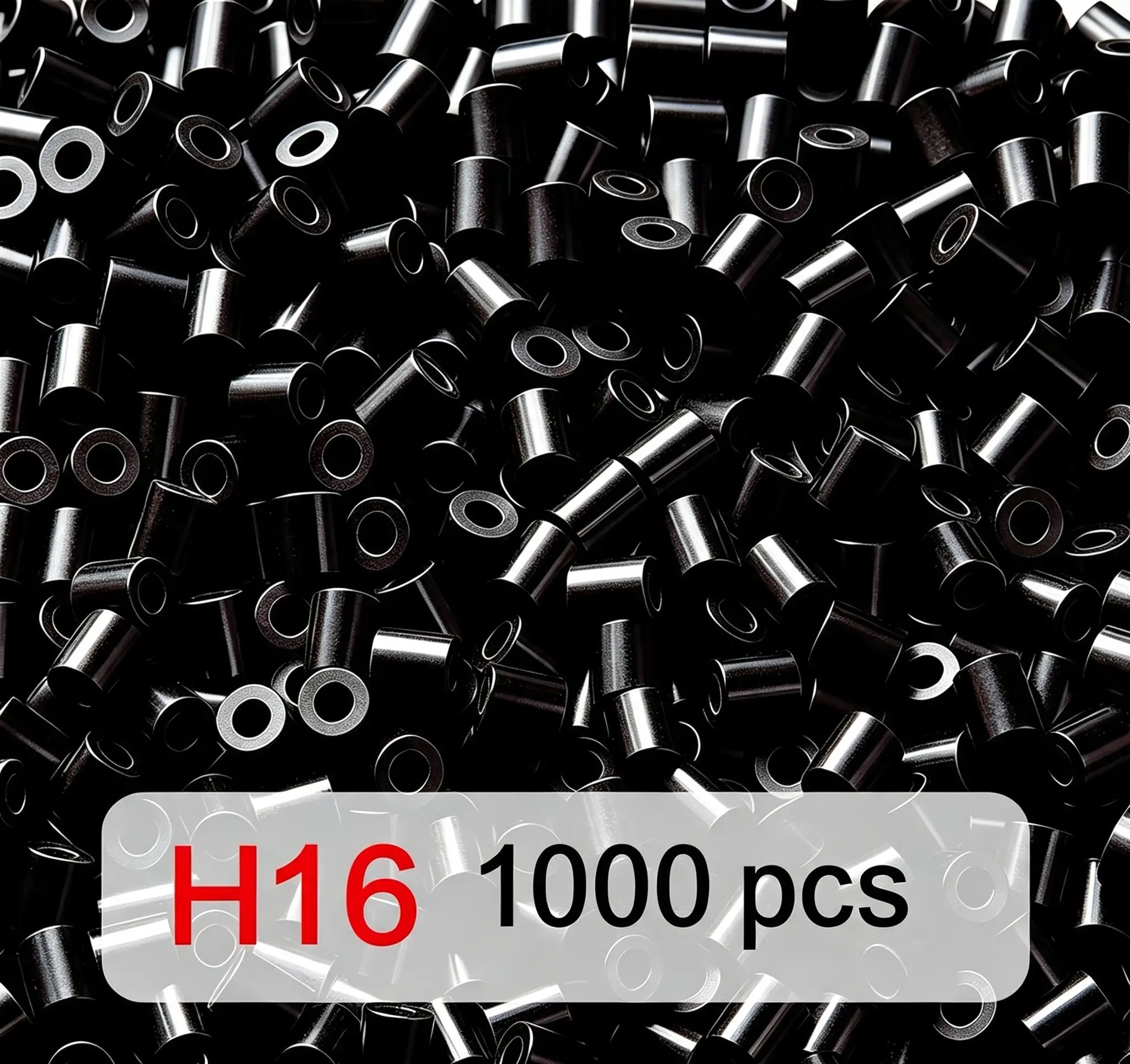 Poparooz H Series Mini Fuse Beads, Grayscale Shades, 23 Colors, 2.6mm
