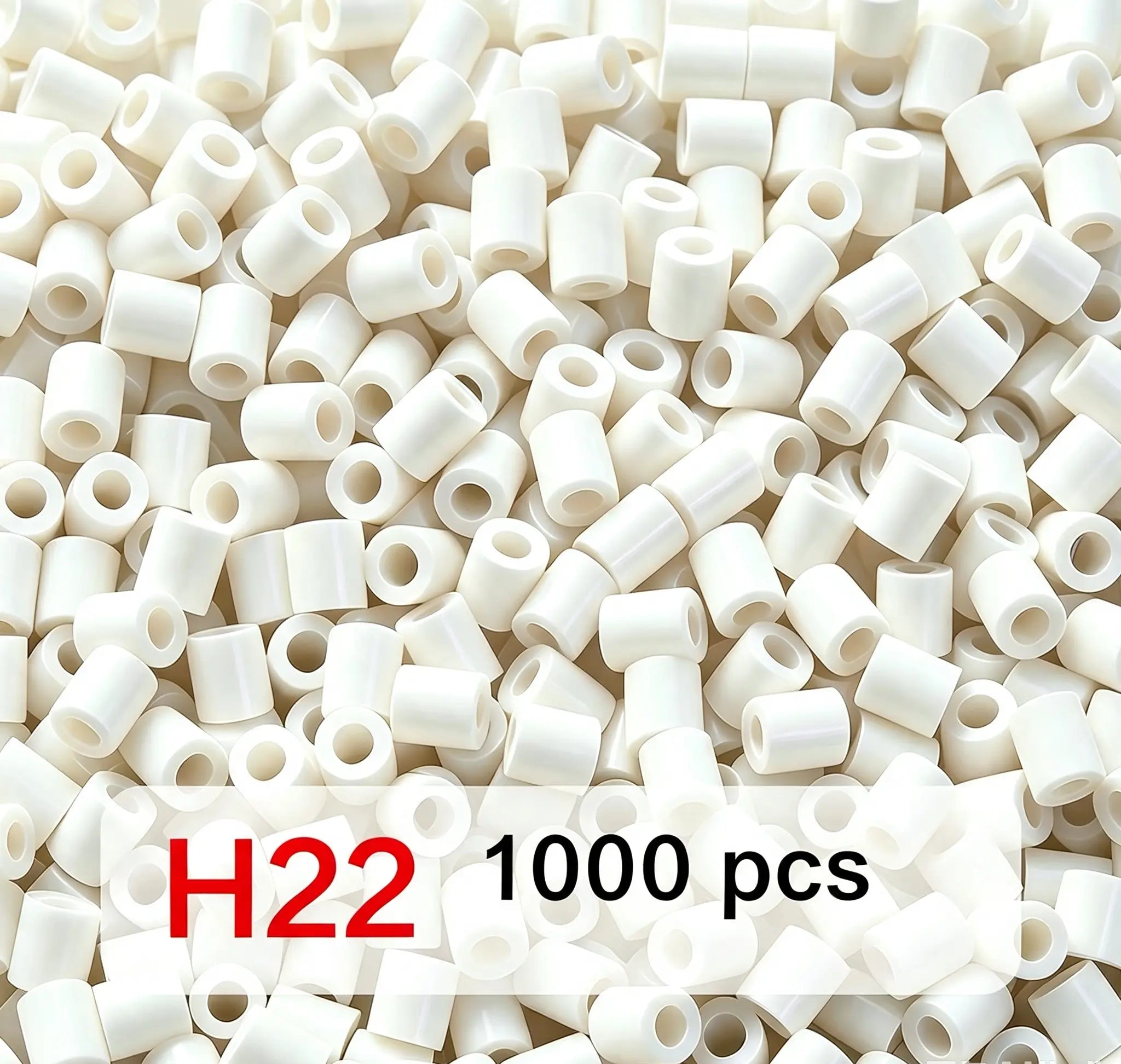 Poparooz H Series Mini Fuse Beads, Grayscale Shades, 23 Colors, 2.6mm