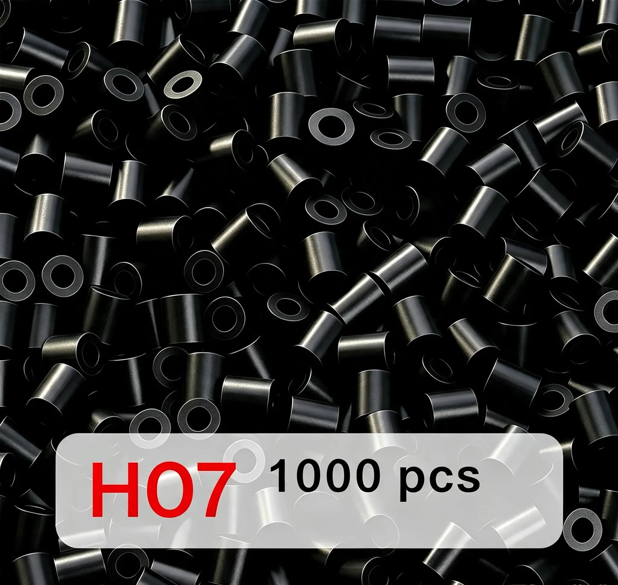 Poparooz H Series Mini Fuse Beads, Grayscale Shades, 23 Colors, 2.6mm