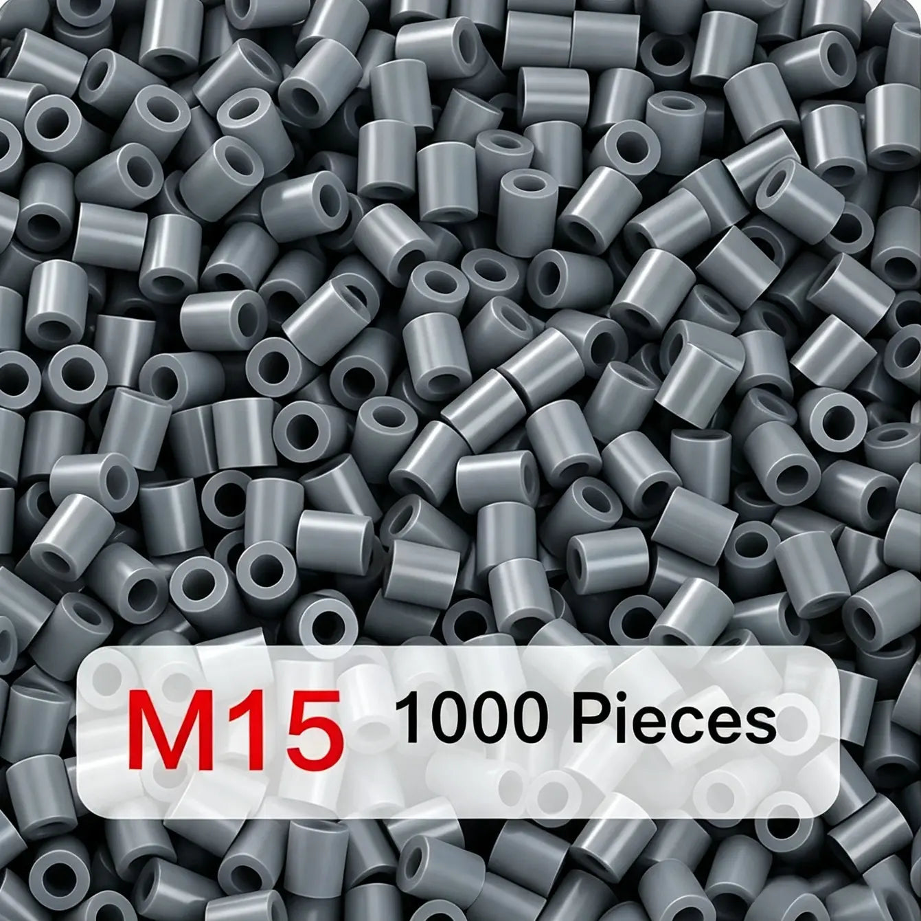Poparooz M Series Mini Fuse Beads, Earth Tone Shades, 15 Colors, 2.6mm