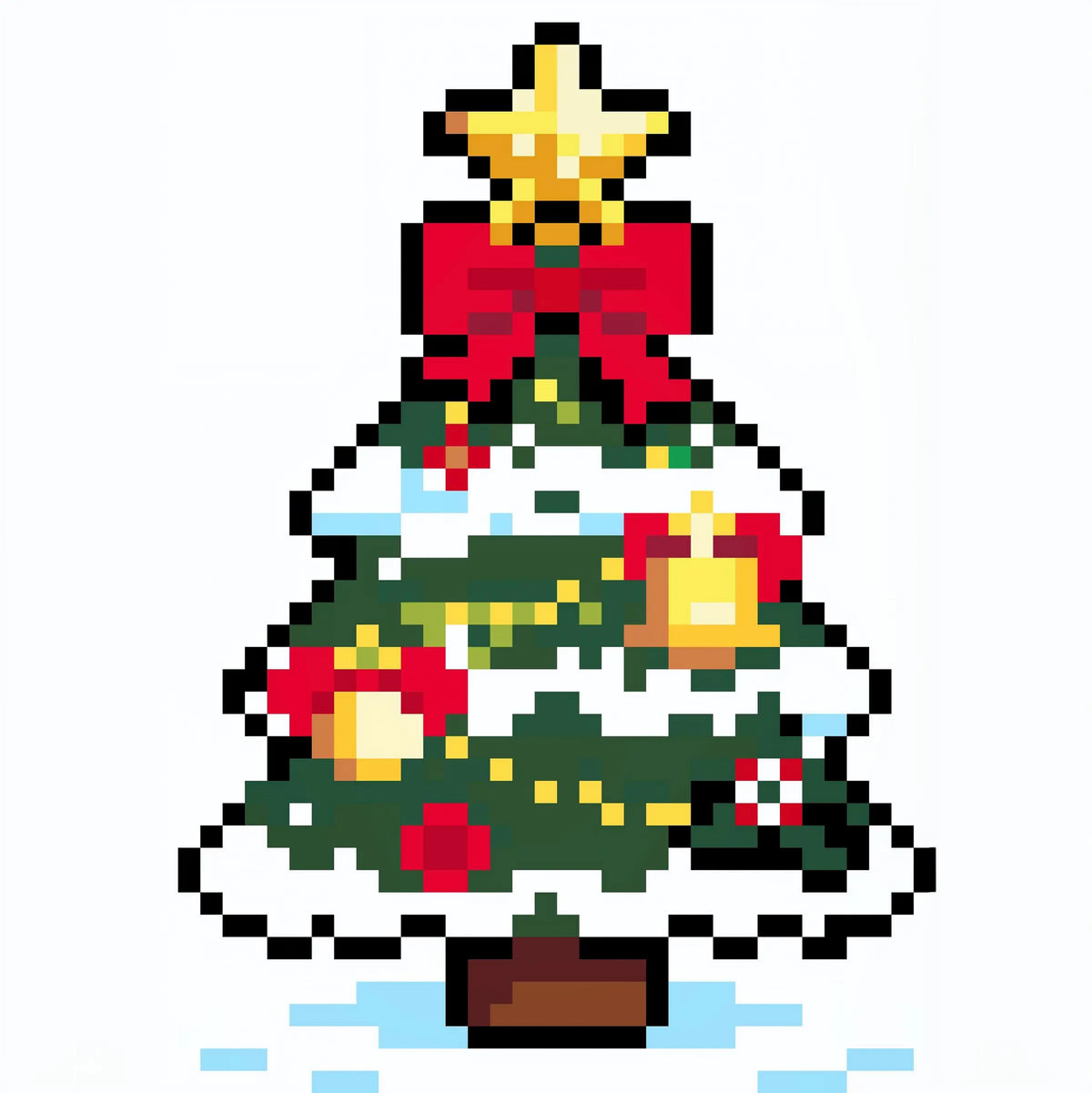 Christmas Tree Keychain DIY Fuse Beads Kit 52*52– 2.6mm Mini Beads & Complete Crafting Tools